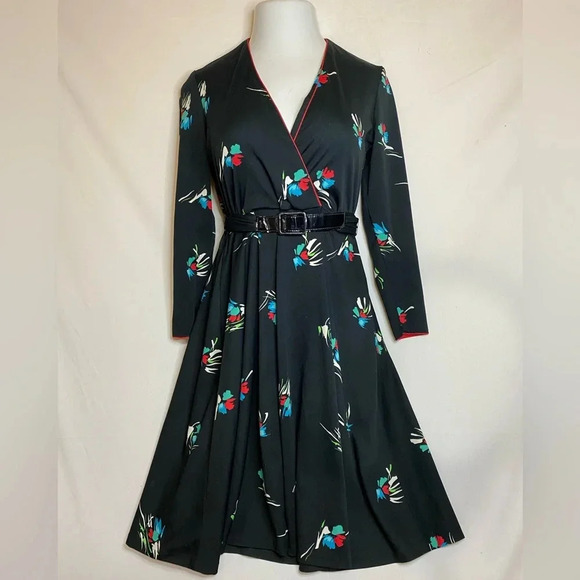 Andrea Gayle Dresses & Skirts - Vintage Andrea Gayle Dress Abstract Flower Print, Size M